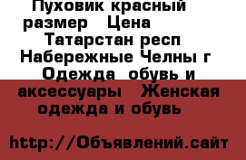 Пуховик красный 42 размер › Цена ­ 3 000 - Татарстан респ., Набережные Челны г. Одежда, обувь и аксессуары » Женская одежда и обувь   